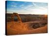 Delicate Arch in Arches National Park at Sunset.-Ben Herndon-Stretched Canvas
