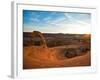 Delicate Arch in Arches National Park at Sunset.-Ben Herndon-Framed Photographic Print