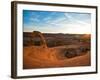 Delicate Arch in Arches National Park at Sunset.-Ben Herndon-Framed Photographic Print