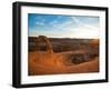 Delicate Arch in Arches National Park at Sunset.-Ben Herndon-Framed Photographic Print