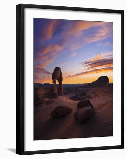 Delicate Arch in Arches National Park.-Jon Hicks-Framed Photographic Print