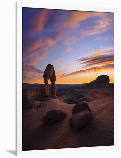 Delicate Arch in Arches National Park.-Jon Hicks-Framed Photographic Print