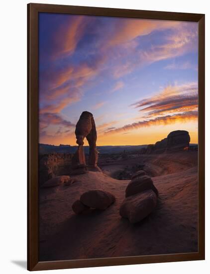 Delicate Arch in Arches National Park.-Jon Hicks-Framed Photographic Print