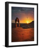 Delicate Arch in Arches National Park-Jon Hicks-Framed Photographic Print