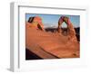 Delicate Arch in Low-Lying Sunlight-Joe McDonald-Framed Photographic Print