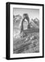 Delicate Arch Viewpoint in Black and White, Arches Utah-Vincent James-Framed Photographic Print
