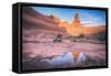 Delicate Arch Wide View and Reflection, Arches National Park-Vincent James-Framed Stretched Canvas