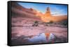 Delicate Arch Wide View and Reflection, Arches National Park-Vincent James-Framed Stretched Canvas