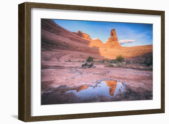 Delicate Arch Wide View and Reflection, Arches National Park-Vincent James-Framed Photographic Print