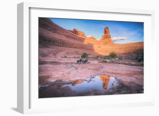 Delicate Arch Wide View and Reflection, Arches National Park-Vincent James-Framed Photographic Print