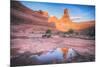Delicate Arch Wide View and Reflection, Arches National Park-Vincent James-Mounted Photographic Print