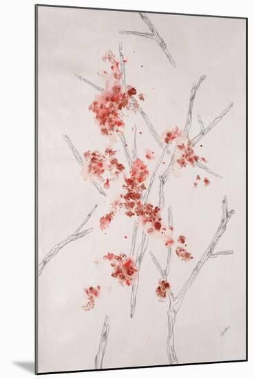 Delicate Blossoms II-Rikki Drotar-Mounted Giclee Print