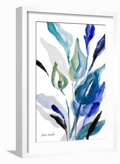 Delicate Blue Panel II-Lanie Loreth-Framed Art Print