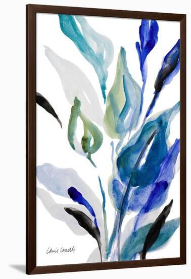 Delicate Blue Panel II-Lanie Loreth-Framed Art Print