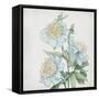 Delicate Botanical Blue I-Alex Black-Framed Stretched Canvas