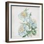 Delicate Botanical Blue I-Alex Black-Framed Art Print