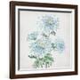 Delicate Botanical Blue II-Alex Black-Framed Art Print