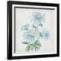 Delicate Botanical Blue II-Alex Black-Framed Art Print