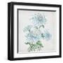 Delicate Botanical Blue II-Alex Black-Framed Art Print