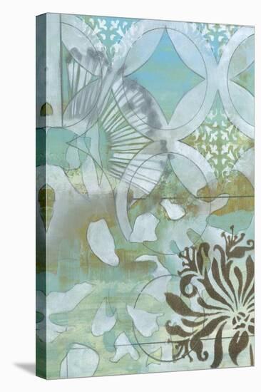 Delicate Collage II-Jennifer Goldberger-Stretched Canvas
