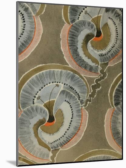 Delicate Deco Pattern V-Baxter Mill Archive-Mounted Art Print
