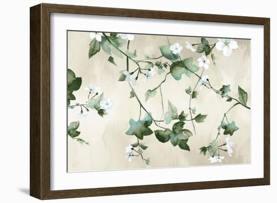 Delicate Green Branches-Eva Watts-Framed Art Print