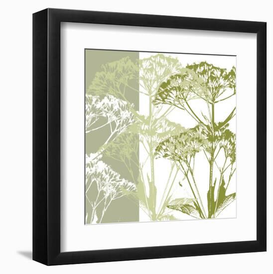 Delicate Greens-Erin Clark-Framed Art Print