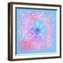 Delicate Lace Round Floral Pattern-overkoffeined-Framed Art Print