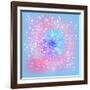 Delicate Lace Round Floral Pattern-overkoffeined-Framed Art Print