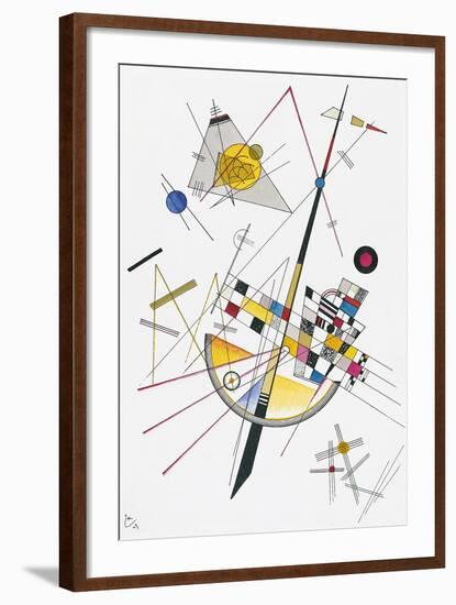 Delicate Tension (1923)-Wassily Kandinsky-Framed Art Print