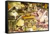 Delicatessen Food Store with Cheese and Ham on Sale, Rome, Lazio, Italy, Europe-Peter Barritt-Framed Stretched Canvas