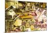 Delicatessen Food Store with Cheese and Ham on Sale, Rome, Lazio, Italy, Europe-Peter Barritt-Mounted Photographic Print