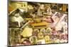 Delicatessen Food Store with Cheese and Ham on Sale, Rome, Lazio, Italy, Europe-Peter Barritt-Mounted Photographic Print