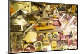 Delicatessen Food Store with Cheese and Ham on Sale, Rome, Lazio, Italy, Europe-Peter Barritt-Mounted Photographic Print