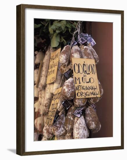 Delicatessen Shop, Norcia, Umbria, Italy, Europe-Vincenzo Lombardo-Framed Photographic Print