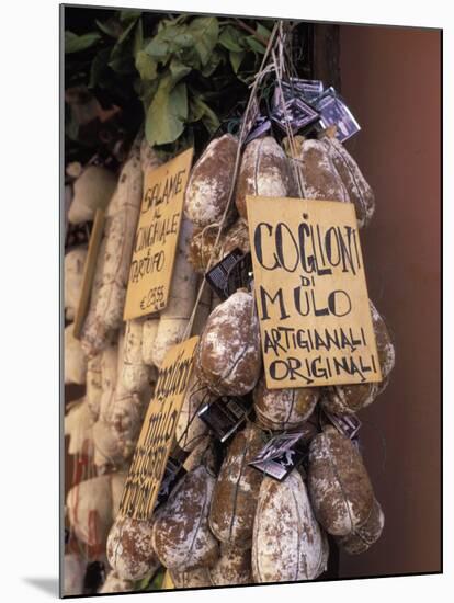 Delicatessen Shop, Norcia, Umbria, Italy, Europe-Vincenzo Lombardo-Mounted Photographic Print