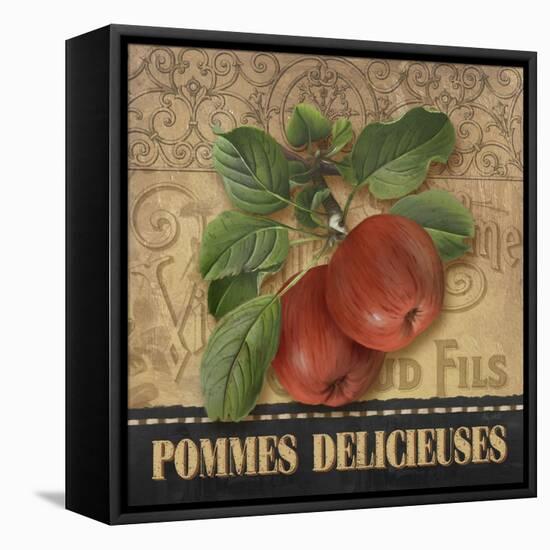 Delicious Apples-Abby White-Framed Stretched Canvas