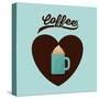 Delicious Coffee Design-grmarc-Stretched Canvas