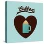 Delicious Coffee Design-grmarc-Stretched Canvas