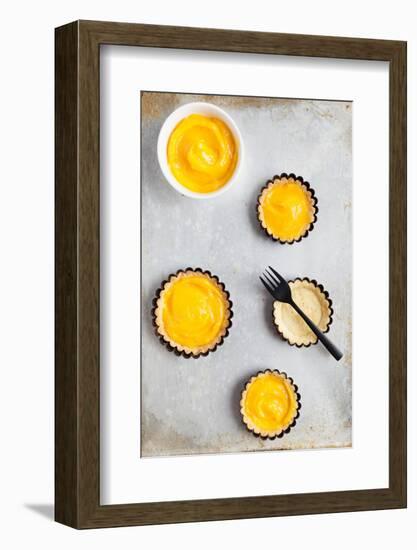 Delicious Lemon Curd Tartlets-area381-Framed Photographic Print