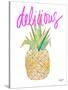 Delicious Pineapple-Nola James-Stretched Canvas