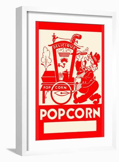 Delicious Popcorn-null-Framed Art Print