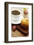 Delicious Poppy Seed Muffins with A Cup of Coffee-Melpomene-Framed Photographic Print