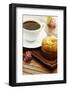 Delicious Poppy Seed Muffins with A Cup of Coffee-Melpomene-Framed Photographic Print