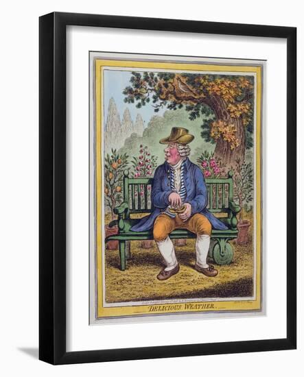 Delicious Weather, Published by Hannah Humphrey in 1808-James Gillray-Framed Giclee Print