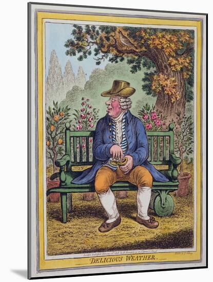 Delicious Weather, Published by Hannah Humphrey in 1808-James Gillray-Mounted Giclee Print