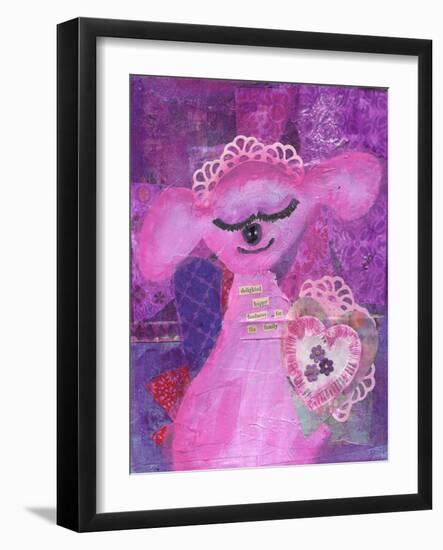 Delighted Happy Fondness-Cherie Burbach-Framed Art Print