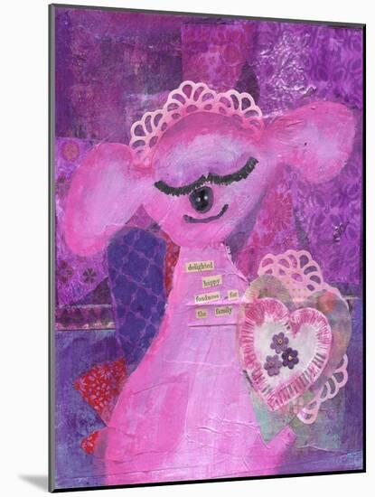 Delighted Happy Fondness-Cherie Burbach-Mounted Art Print