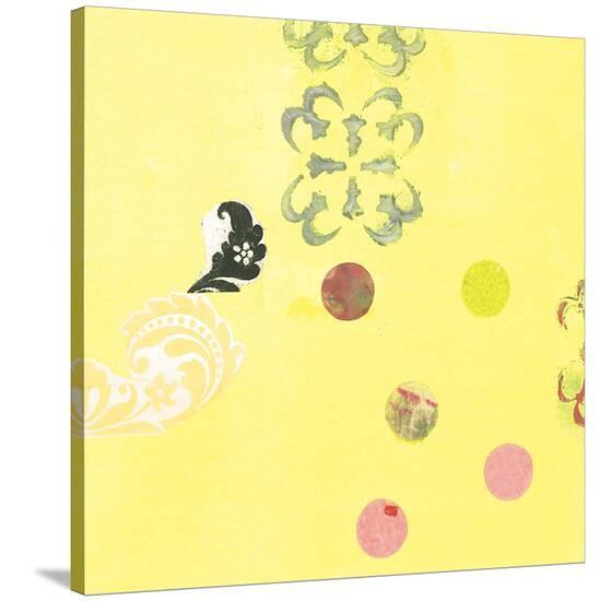 Delightful in Creamery Yellow II-Yafa-Stretched Canvas