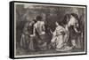 Delilah Asking Forgiveness of Samson-Frederick Richard Pickersgill-Framed Stretched Canvas